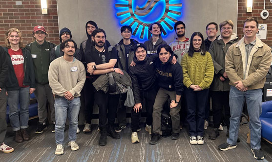 Group of student competitors.