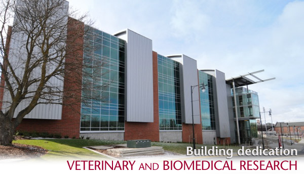 Dedication of Veterinary and Biomedical Research Building - May 2